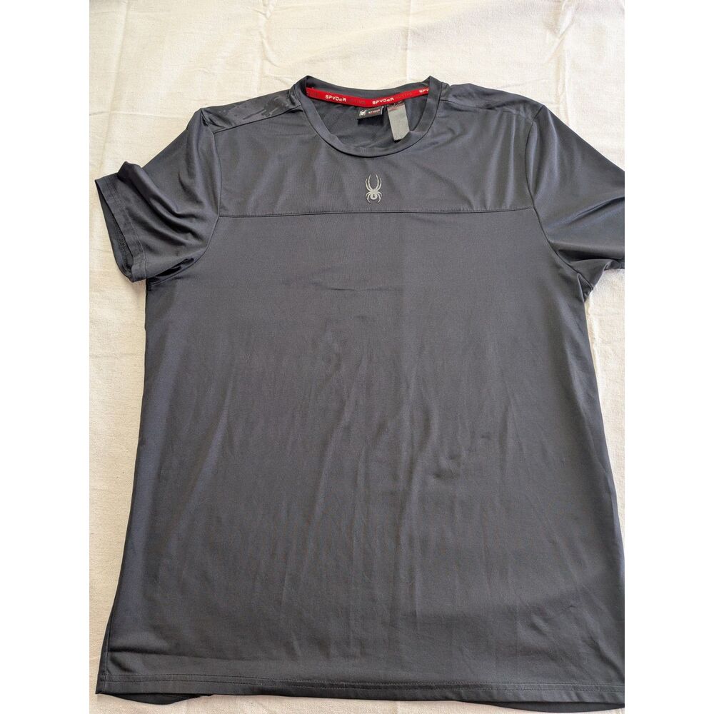 Spyder Active ProWeb Black Performance Shirt Mens XL Athletic Gym Running Tee